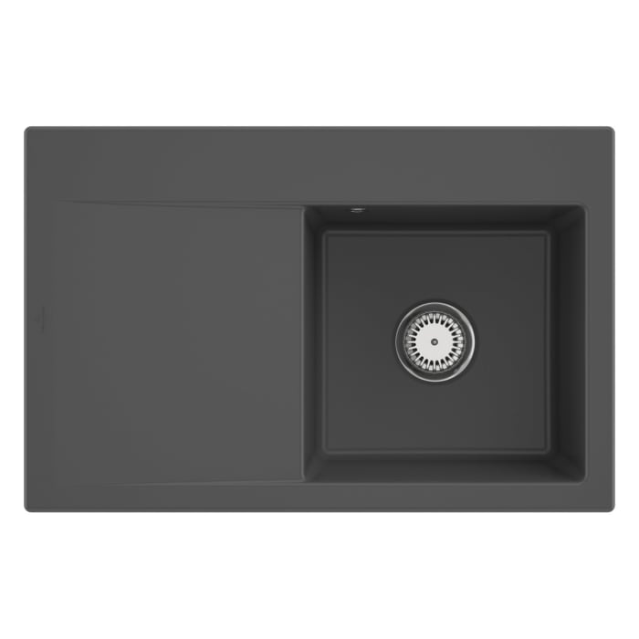 Villeroy & Boch Subway Style 45 Einbauspüle, Ablaufgarnitur mit Excenterbetätigung, Becken rechts