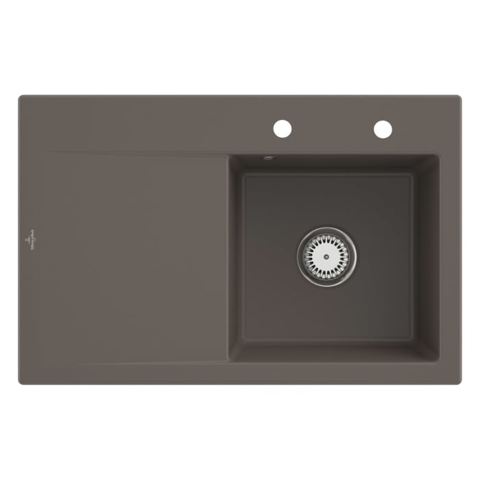 Villeroy & Boch Subway Style 45 Einbauspüle, Ablaufgarnitur mit Excenterbetätigung, Becken rechts