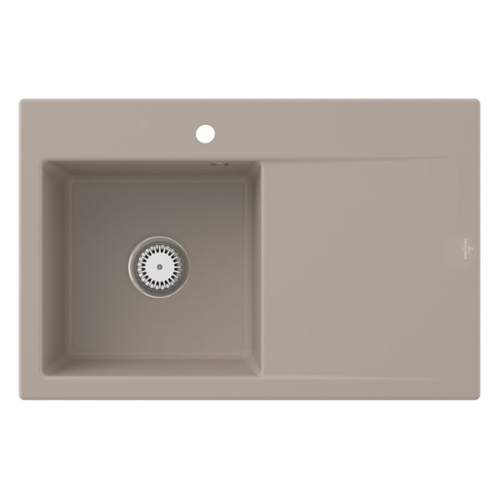 Villeroy & Boch Subway Style 45 Einbauspüle, Ablaufgarnitur mit Excenterbetätigung, Becken links