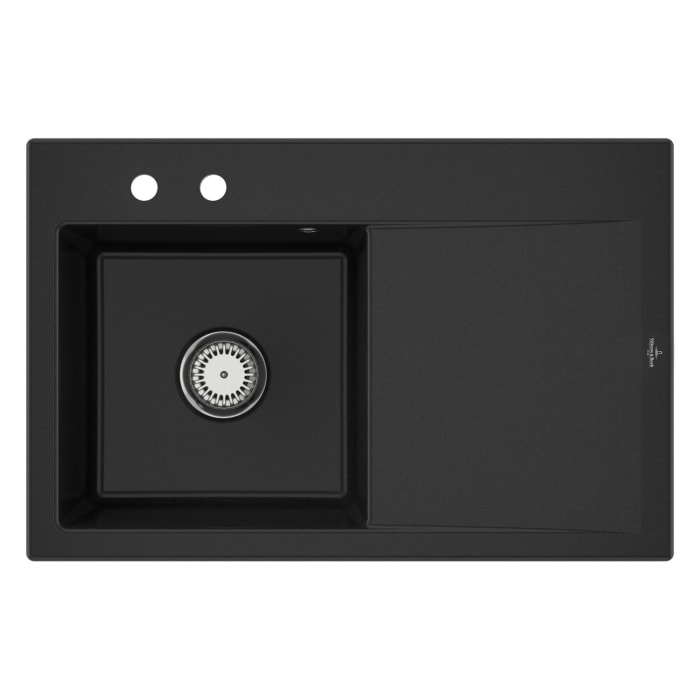 Villeroy & Boch Subway Style 45 Einbauspüle, Ablaufgarnitur mit Excenterbetätigung, Becken links