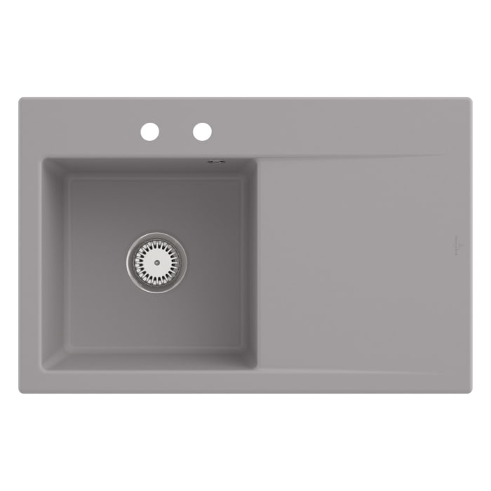 Villeroy & Boch Subway Style 45 Einbauspüle, Ablaufgarnitur mit Excenterbetätigung, Becken links