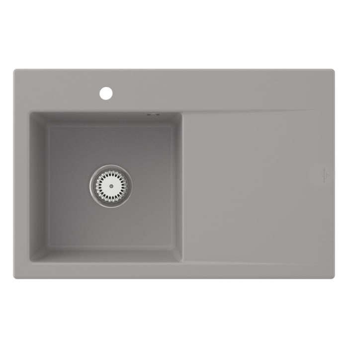 Villeroy & Boch Subway Style 45 Einbauspüle, Ablaufgarnitur mit Excenterbetätigung, Becken links