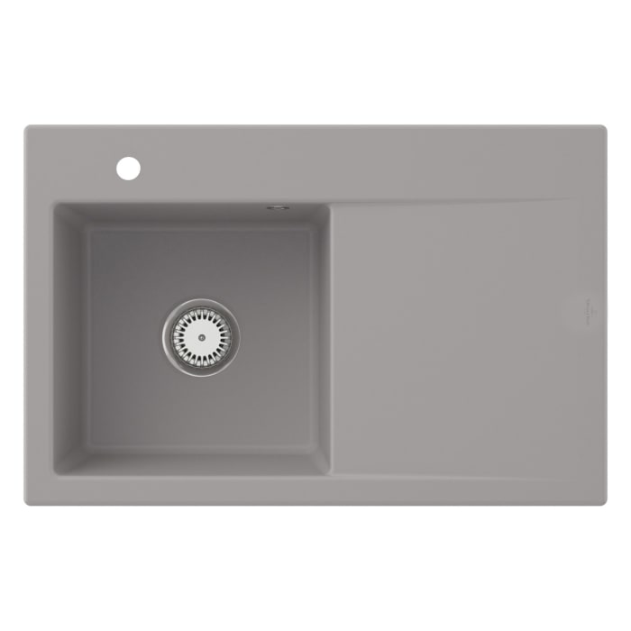 Villeroy & Boch Subway Style 45 Einbauspüle, Ablaufgarnitur mit Excenterbetätigung, Becken links