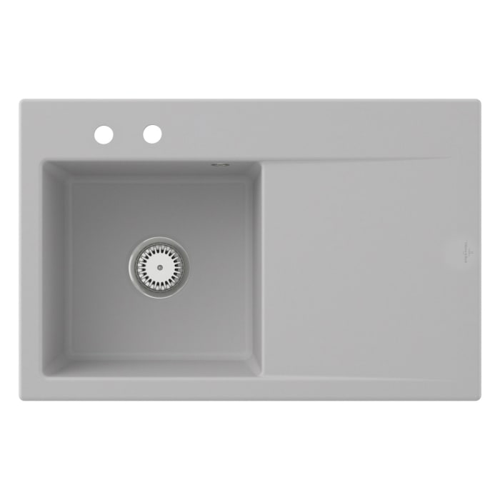 Villeroy & Boch Subway Style 45 Einbauspüle, Ablaufgarnitur mit Excenterbetätigung, Becken links