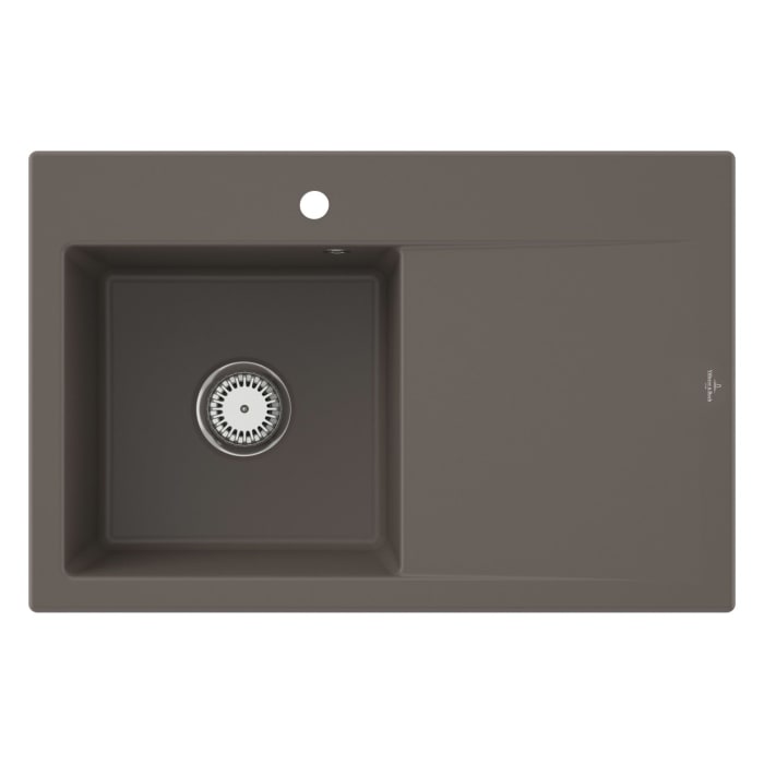 Villeroy & Boch Subway Style 45 Einbauspüle, Ablaufgarnitur mit Excenterbetätigung, Becken links