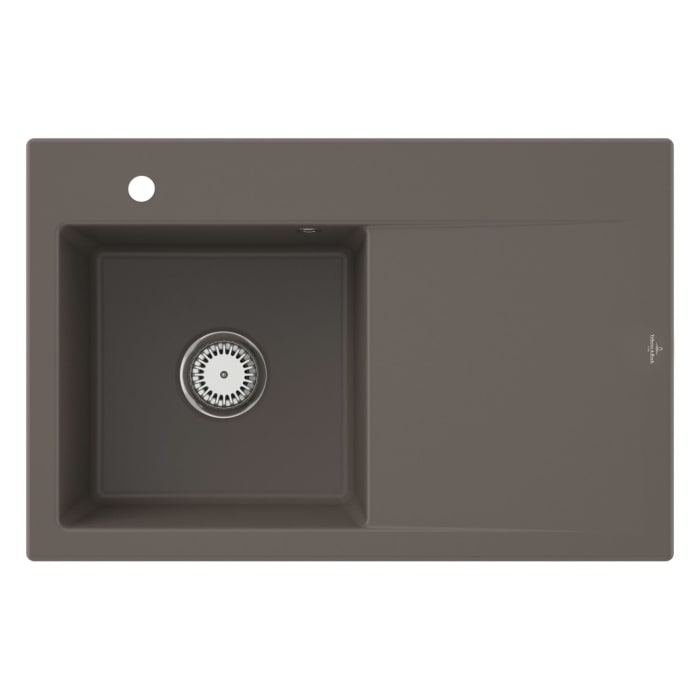 Villeroy & Boch Subway Style 45 Einbauspüle, Ablaufgarnitur mit Excenterbetätigung, Becken links