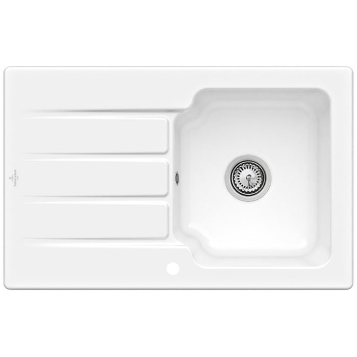 Villeroy & Boch Architectura 45 Einbauspüle, mit Ablaufgarnitur mit Handbetätigung, reversibel