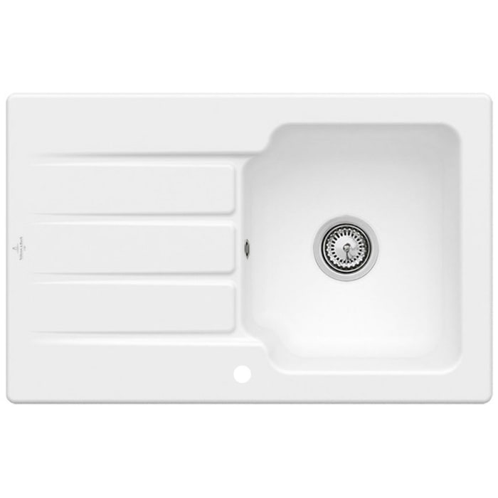 Villeroy & Boch Architectura 45 Einbauspüle, mit Ablaufgarnitur mit Handbetätigung, reversibel