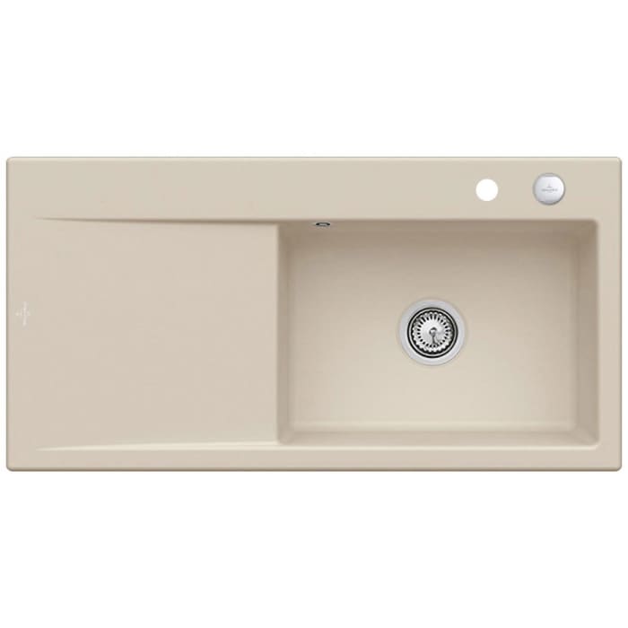 Villeroy & Boch Subway Style 60 Einbauspüle, Ablaufgarnitur mit Excenterbetätigung, Becken rechts