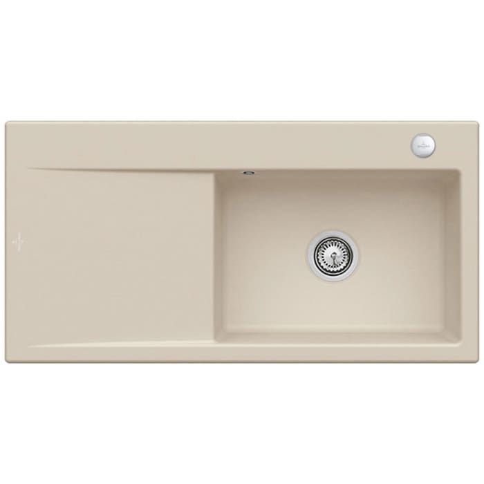 Villeroy & Boch Subway Style 60 Einbauspüle, Ablaufgarnitur mit Excenterbetätigung, Becken rechts