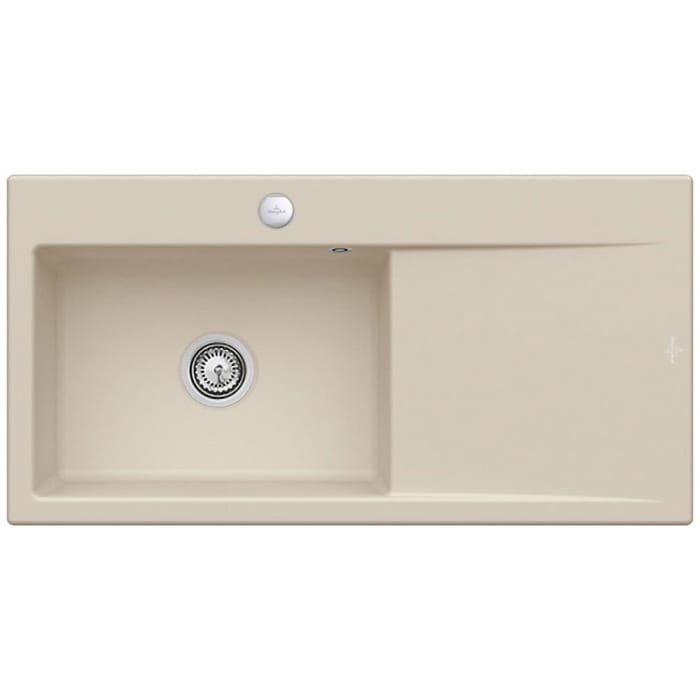 Villeroy & Boch Subway Style 60 Einbauspüle, Ablaufgarnitur mit Excenterbetätigung, Becken links