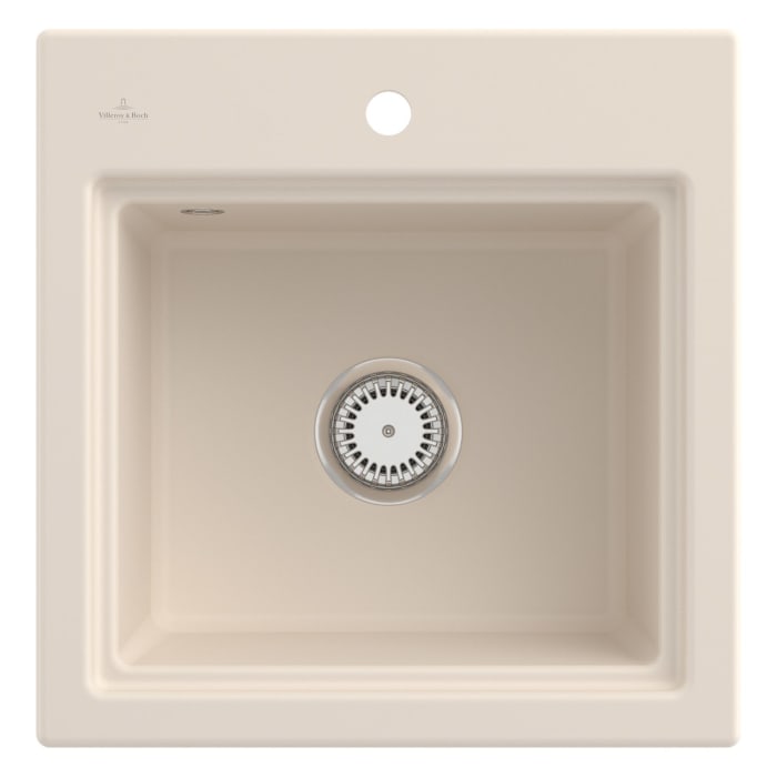 Villeroy & Boch Subway Style 50 S Einbauspüle, Ablaufgarnitur mit Handbetätigung