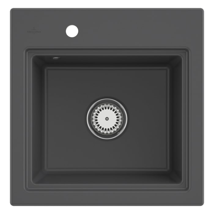 Villeroy & Boch Subway Style 50 S Einbauspüle, Ablaufgarnitur mit Handbetätigung