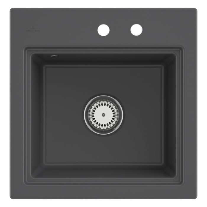 Villeroy & Boch Subway Style 50 S Einbauspüle, Ablaufgarnitur mit Handbetätigung