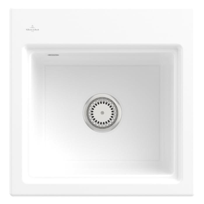 Villeroy & Boch Subway Style 50 S Einbauspüle, Ablaufgarnitur mit Handbetätigung