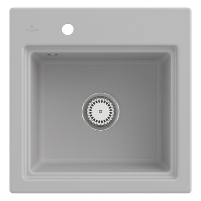 Villeroy & Boch Subway Style 50 S Einbauspüle, Ablaufgarnitur mit Handbetätigung