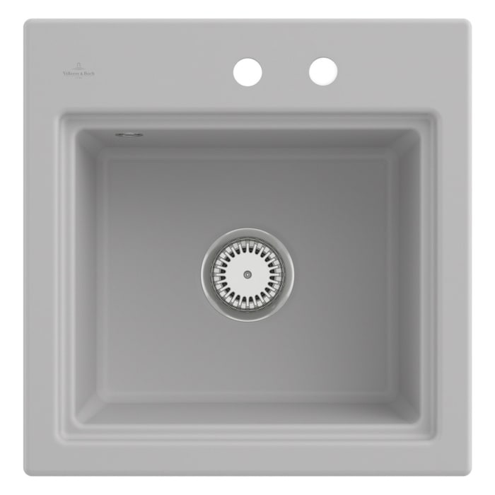 Villeroy & Boch Subway Style 50 S Einbauspüle, Ablaufgarnitur mit Handbetätigung