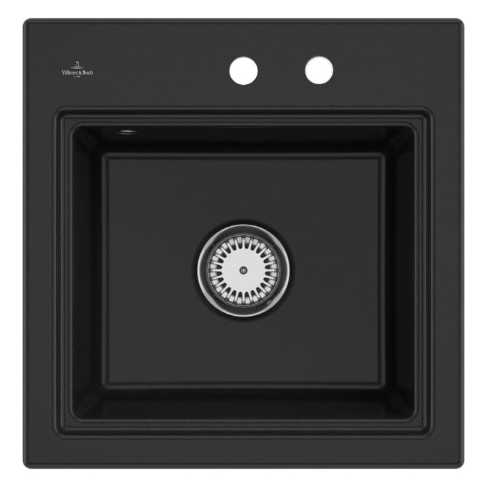 Villeroy & Boch Subway Style 50 S Einbauspüle, Ablaufgarnitur mit Handbetätigung