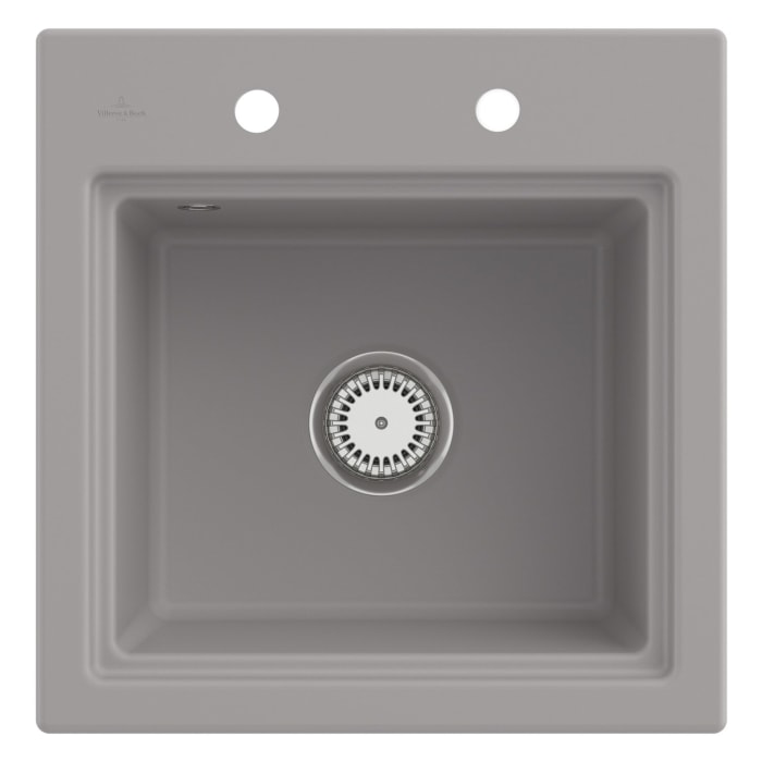 Villeroy & Boch Subway Style 50 S Einbauspüle, Ablaufgarnitur mit Handbetätigung