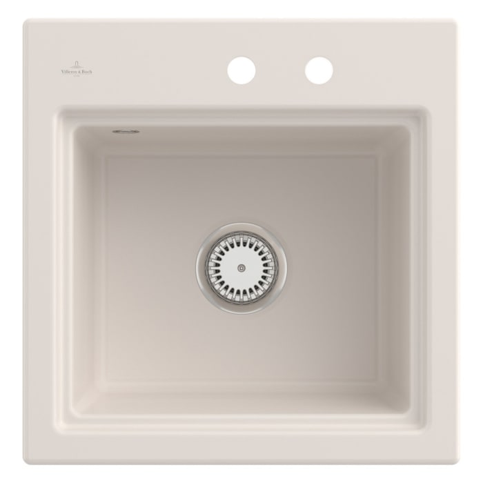 Villeroy & Boch Subway Style 50 S Einbauspüle, Ablaufgarnitur mit Handbetätigung