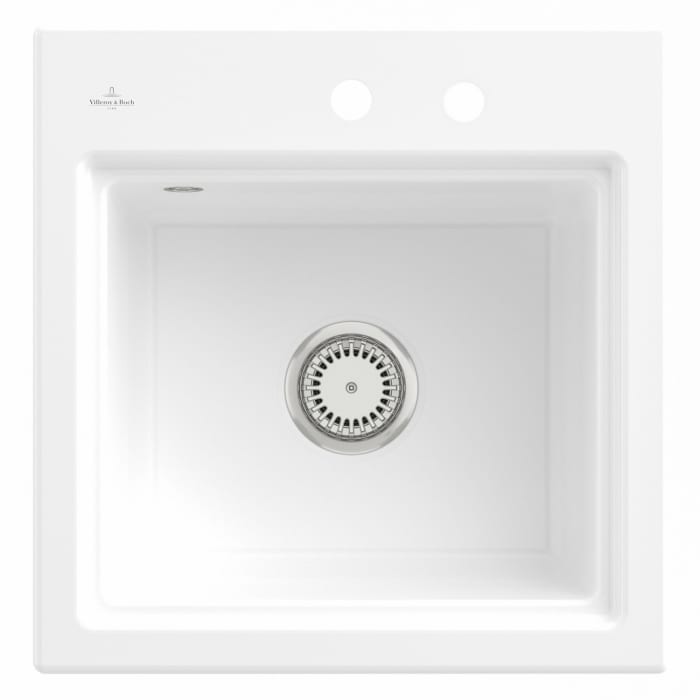 Villeroy & Boch Subway Style 50 S Einbauspüle, Ablaufgarnitur mit Handbetätigung