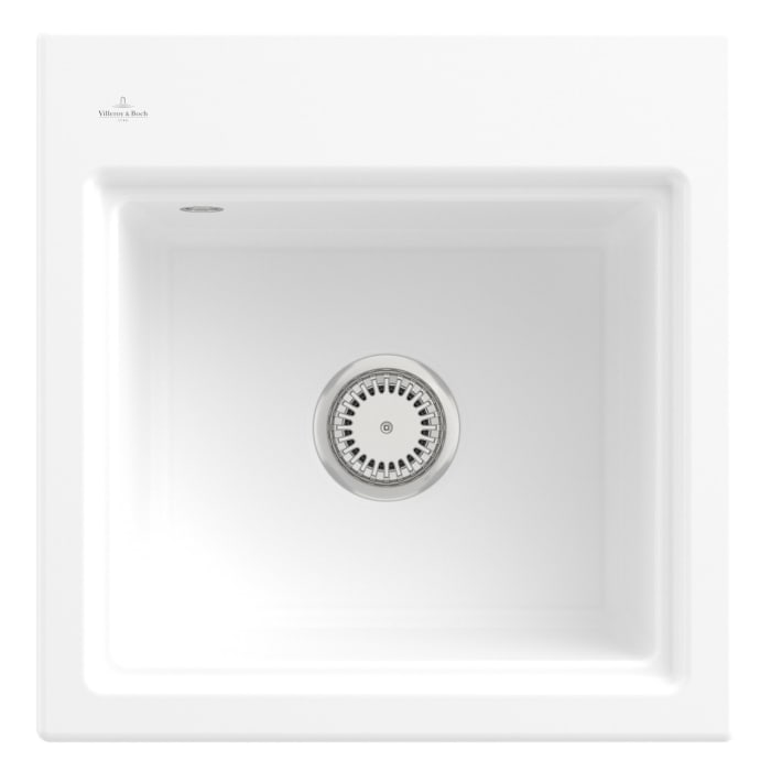 Villeroy & Boch Subway Style 50 S Einbauspüle, Ablaufgarnitur mit Handbetätigung