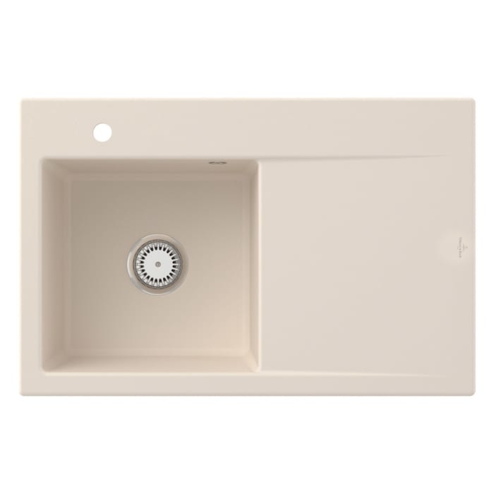 Villeroy & Boch Subway Style 45 Einbauspüle, Ablaufgarnitur mit Excenterbetätigung, Becken links