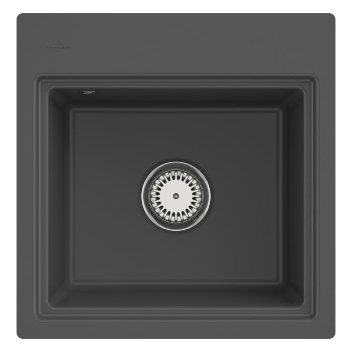 Villeroy & Boch Subway Style 50 S FLAT flächenbündige Spüle, Ablaufgarnitur mit Excenterbetätigung, inkl. Abtropfgitter