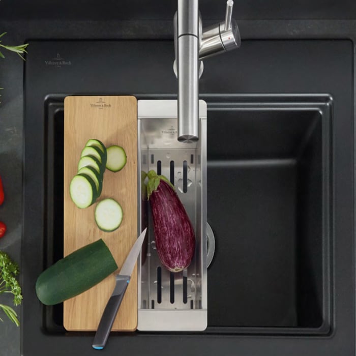 Villeroy & Boch Subway Style 50 S Einbauspüle, Ablaufgarnitur mit Excenterbetätigung