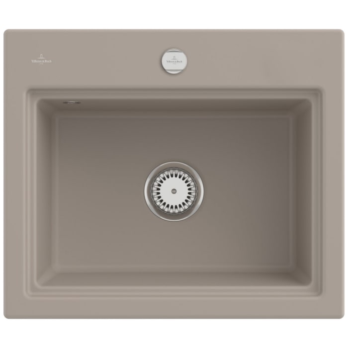 Villeroy & Boch Subway Style 60 S Einbauspüle, Ablaufgarnitur mit Excenterbetätigung, inkl. Abtropfgitter