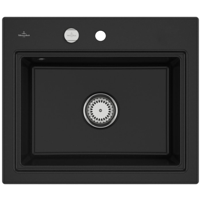 Villeroy & Boch Subway Style 60 S Einbauspüle, Ablaufgarnitur mit Excenterbetätigung, inkl. Abtropfgitter