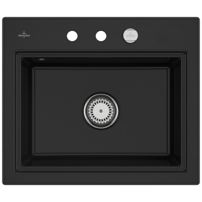 Villeroy & Boch Subway Style 60 S Einbauspüle, Ablaufgarnitur mit Excenterbetätigung, inkl. Abtropfgitter