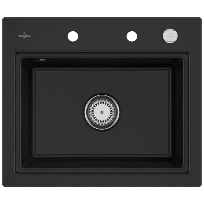 Villeroy & Boch Subway Style 60 S Einbauspüle, Ablaufgarnitur mit Excenterbetätigung, inkl. Abtropfgitter