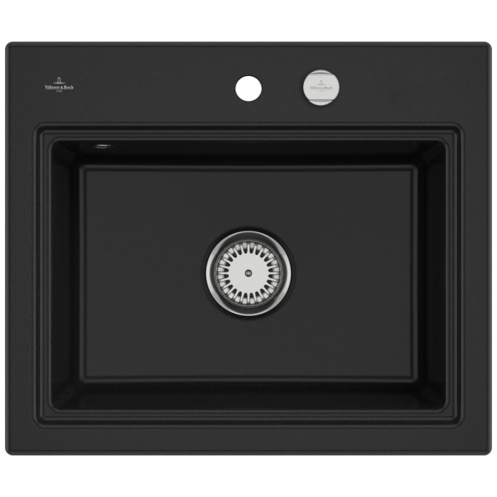 Villeroy & Boch Subway Style 60 S Einbauspüle, Ablaufgarnitur mit Excenterbetätigung, inkl. Abtropfgitter