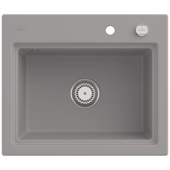 Villeroy & Boch Subway Style 60 S Einbauspüle, Ablaufgarnitur mit Excenterbetätigung, inkl. Abtropfgitter