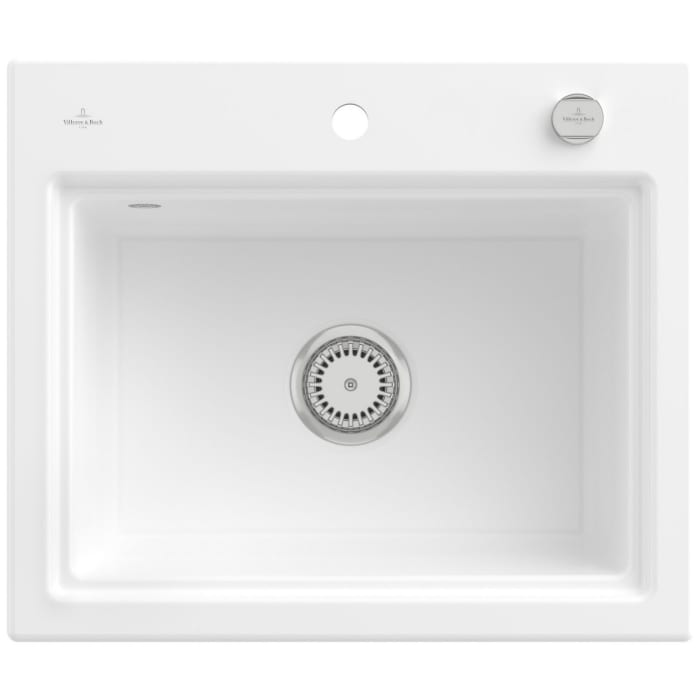 Villeroy & Boch Subway Style 60 S Einbauspüle, Ablaufgarnitur mit Excenterbetätigung, inkl. Abtropfgitter