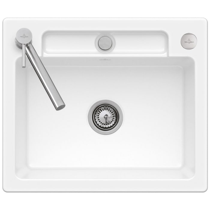 Villeroy & Boch Siluet 60 S Flat Einbauspüle, Ablaufgarnitur mit Excenterbetätigung