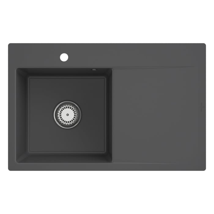 Villeroy & Boch Subway Style 45 FLAT flächenbündige Spüle, Ablaufgarnitur mit Excenterbetätigung, Becken links