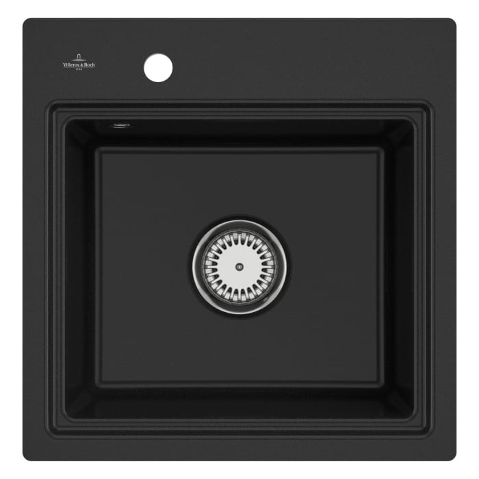 Villeroy & Boch Subway Style 50 S FLAT flächenbündige Spüle, Ablaufgarnitur mit Excenterbetätigung, inkl. Abtropfgitter