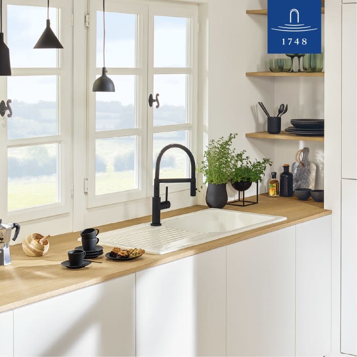 Villeroy & Boch Steel Expert Compact Window Küchenarmatur, aus Edelstahl