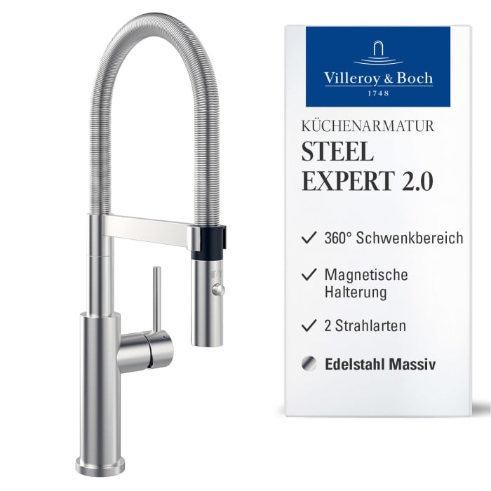 Villeroy & Boch Steel Expert 2.0 Einhebel Küchenarmatur