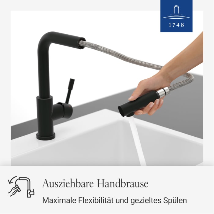 Villeroy & Boch Steel Shower Window Küchenarmatur, aus Edelstahl