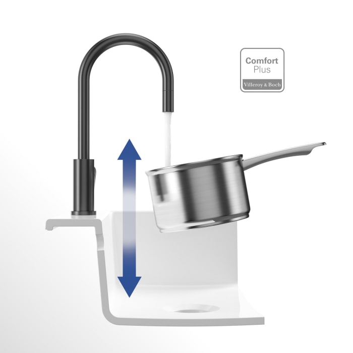 Villeroy & Boch Umbrella Flex Einhebel-Küchenarmatur mit Schlauchbrause