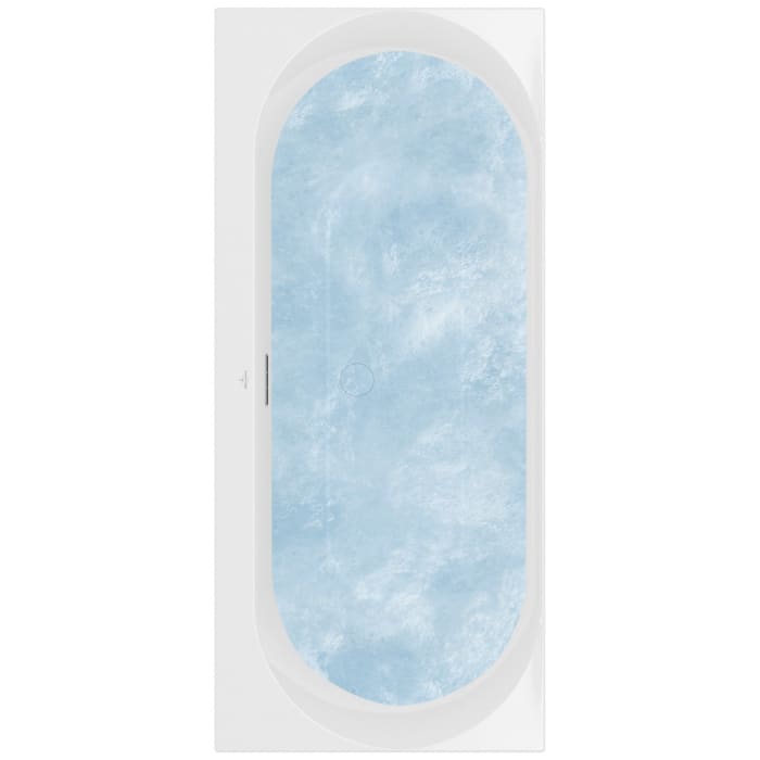 Villeroy & Boch Loop & Friends Oval Duo Badewanne 170 x 75 cm, Airpool Entry, Technik Position 1