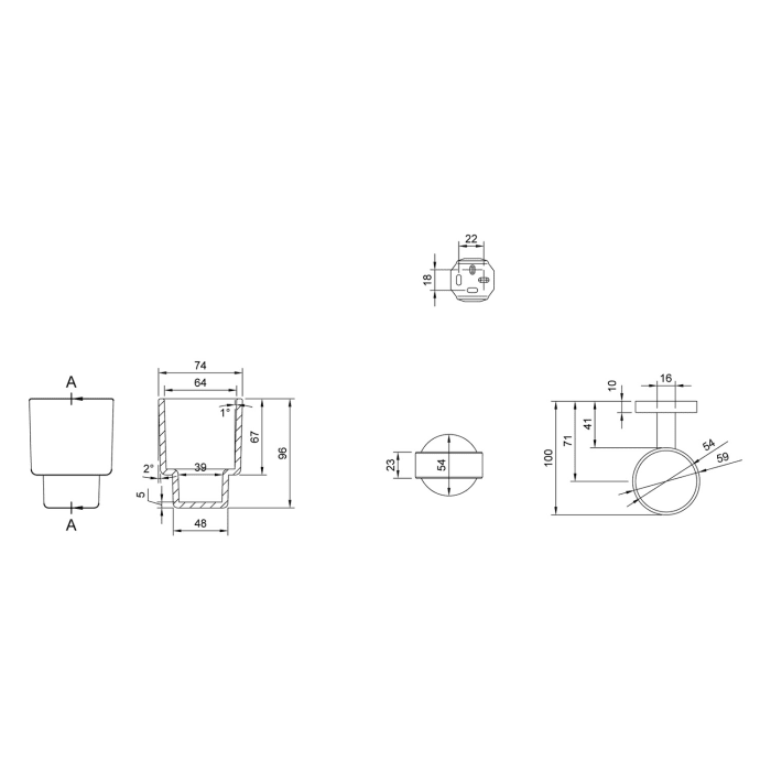 Villeroy & Boch Elements - Tender Glashalter