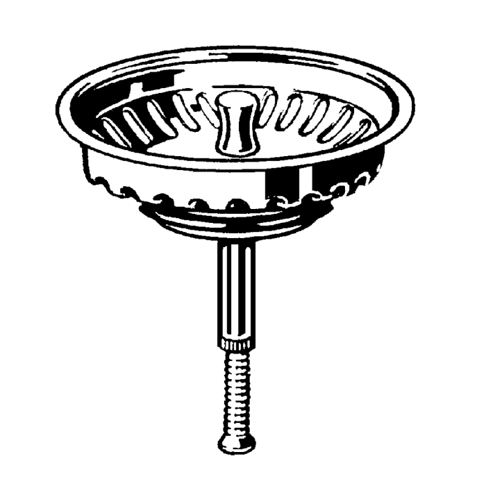 Villeroy & Boch Excenterbetätigtes Körbchen für Restebecken