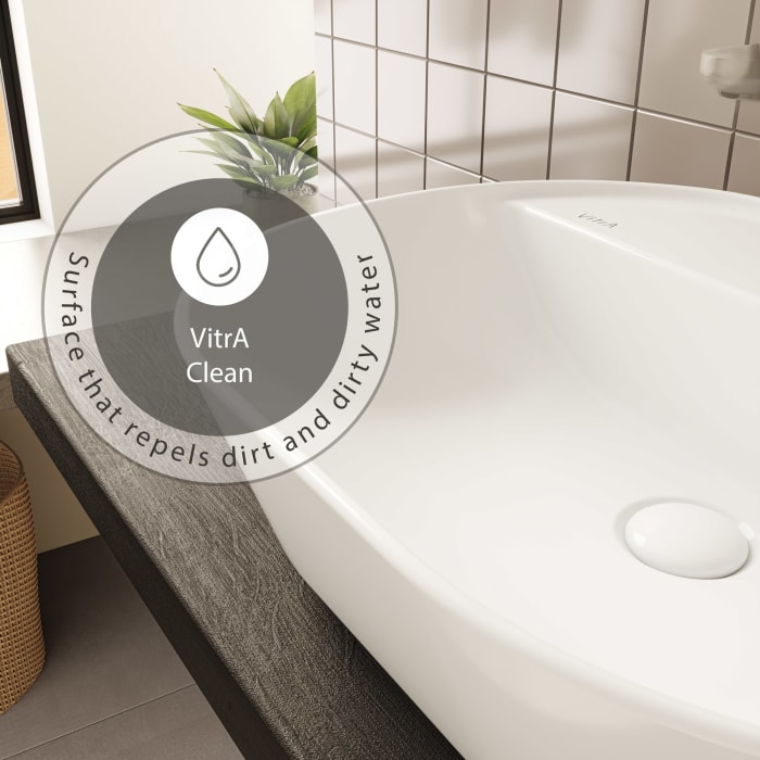 VitrA Options Geo Aufsatzwaschtisch 54,5 x 43 cm mit Überlaufloch