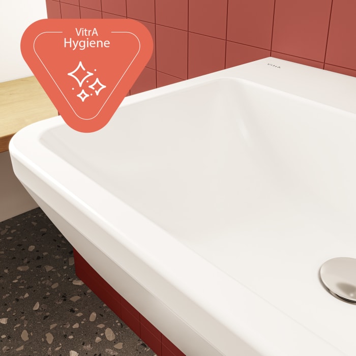 VitrA Integra Waschtisch 60 cm, mit Überlaufloch, 1 Hahnloch mittig