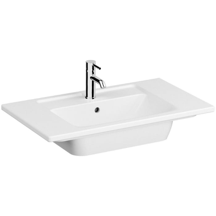 VitrA Integra Möbelwaschtisch 80 cm, mit Überlaufloch, 1 Hahnloch mittig