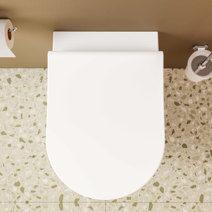 VitrA Integra Stand-WC VitrA Flush 2.0, back to wall, Tiefspüler ohne Spülrand